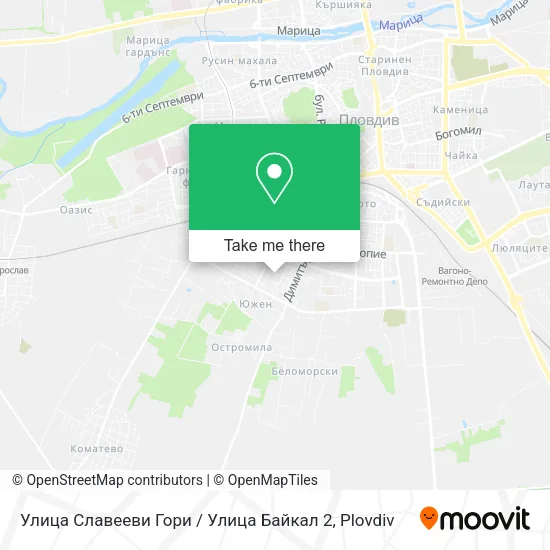 Улица Славееви Гори / Улица Байкал 2 map