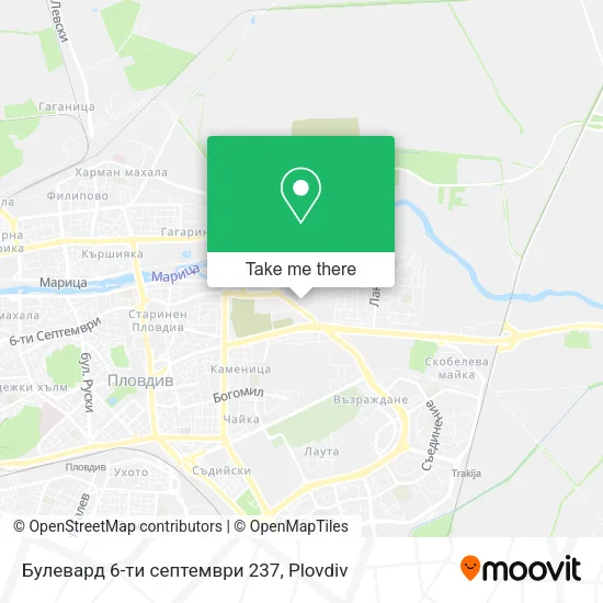 Карта Булевард 6-ти септември 237