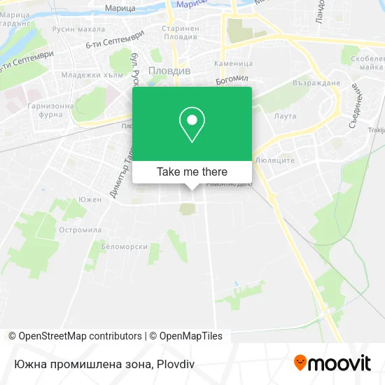 Карта Южна промишлена зона
