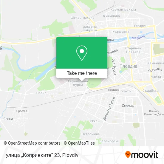 Карта улица „Копривките“ 23