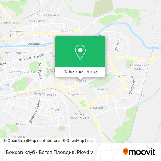 Боксов клуб - Ботев Пловдив map