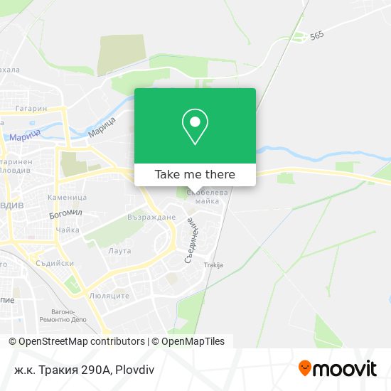 ж.к. Тракия 290А map