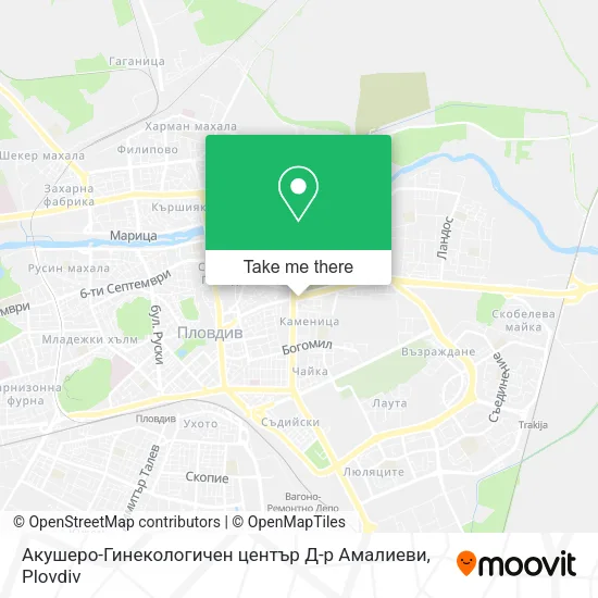 Карта Акушеро-Гинекологичен център Д-р Амалиеви