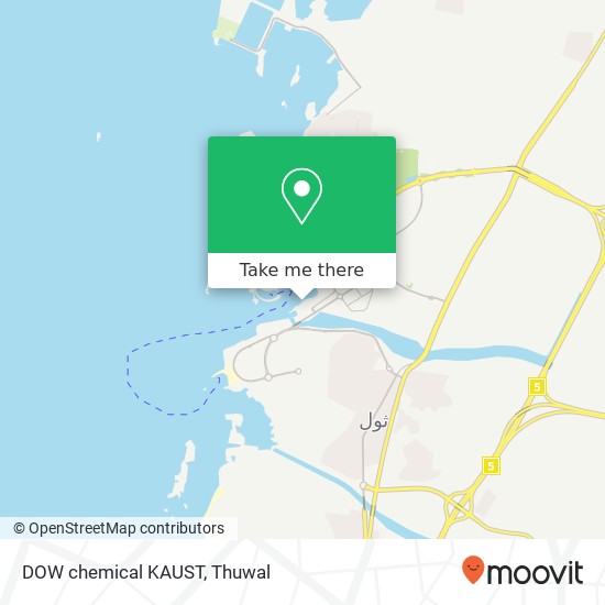 DOW chemical KAUST map