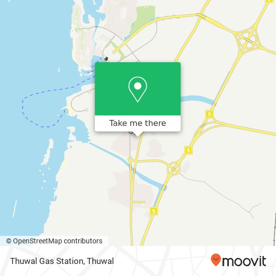 Thuwal Gas Station map