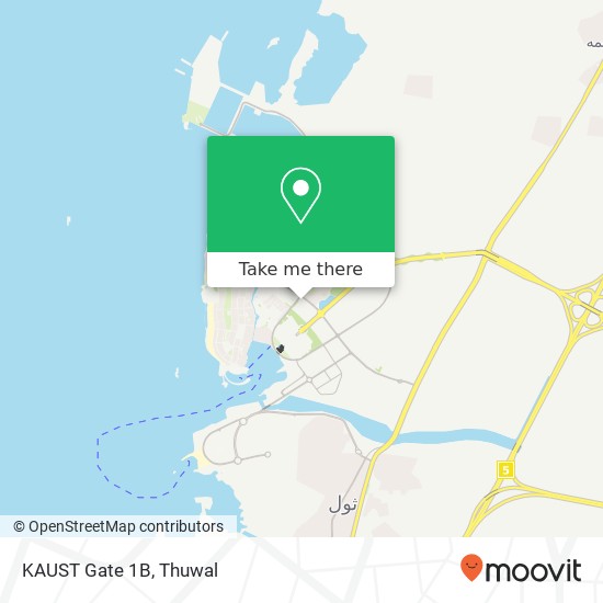 KAUST Gate 1B map