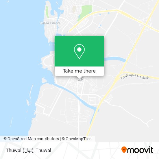 Thuwal (ثول) map