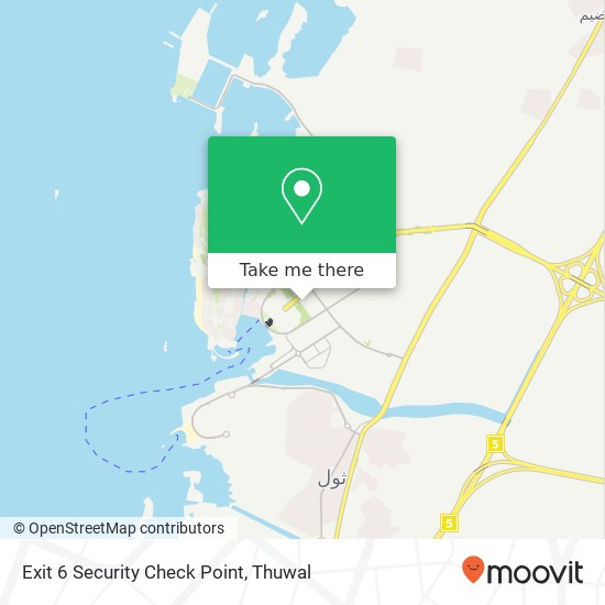 Exit 6 Security Check Point map