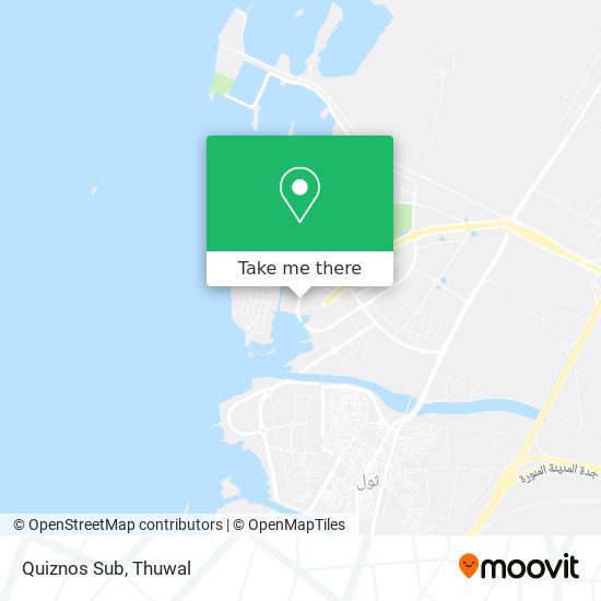 Quiznos Sub map