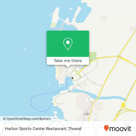 Harbor Sports Center Restaurant map