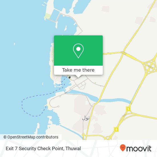 Exit 7 Security Check Point map