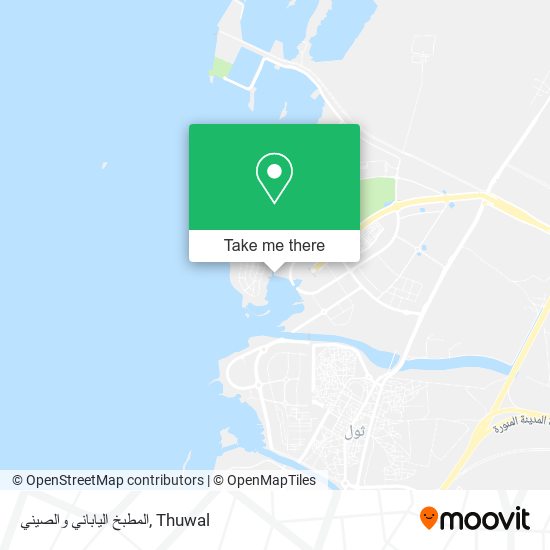 المطبخ الياباني والصيني map