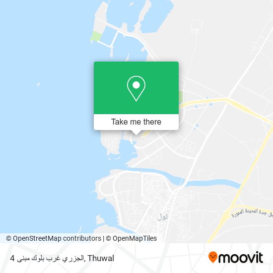 الجزري غرب بلوك مبنى 4 map