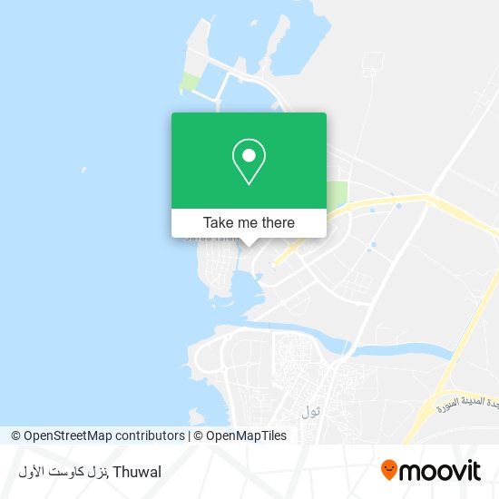 نزل كاوست الأول map