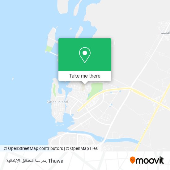 مدرسة الحدائق الابتدائية map