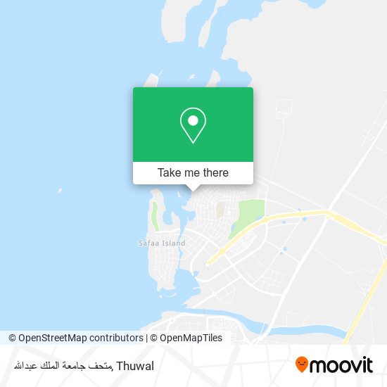 متحف جامعة الملك عبدالله map