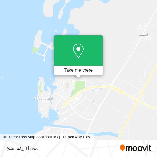 واحة الشقق map