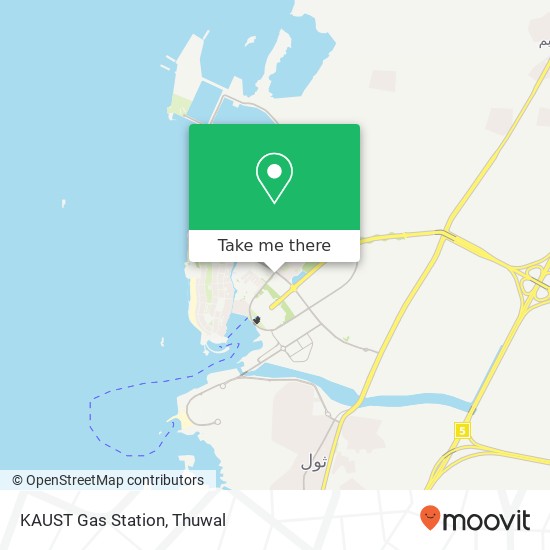 KAUST Gas Station map