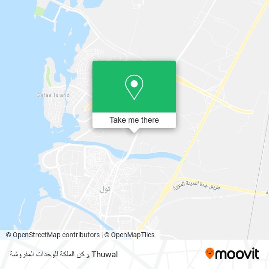 ركن الملكة للوحدات المفروشة map