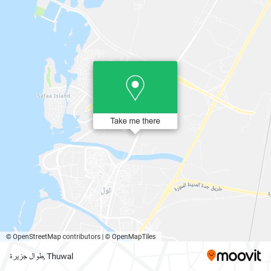 طوال جزيرة map