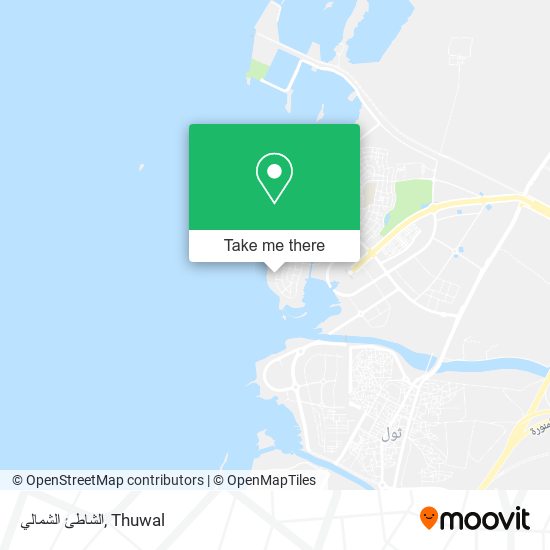 الشاطئ الشمالي map
