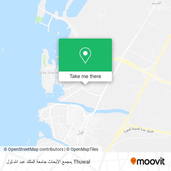 مجمع الأبحاث جامعة الملك عبد الله ثول map