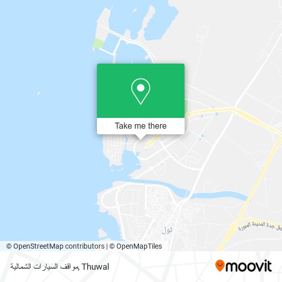 مواقف السيارات الشمالية map