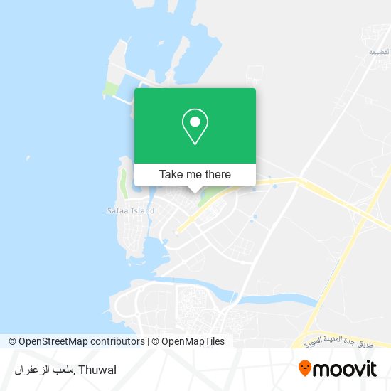 ملعب الزعفران map