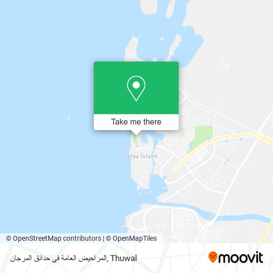المراحيض العامة في حدائق المرجان map