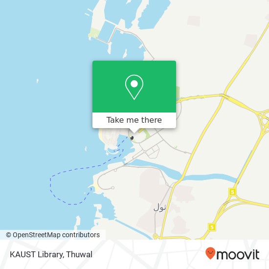 KAUST Library map