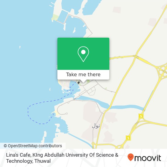 Lina's Cafe, KIng Abdullah University Of Science & Technology map
