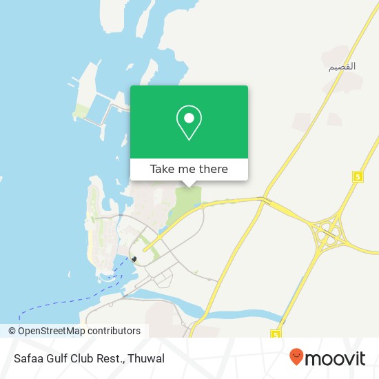 Safaa Gulf Club Rest. map