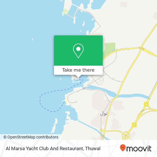 Al Marsa Yacht Club And Restaurant map