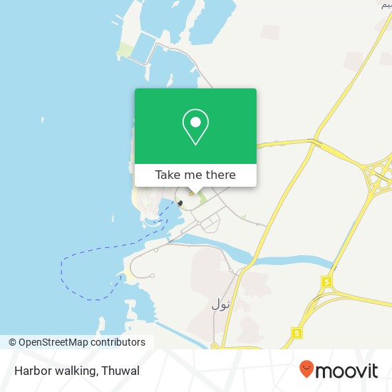 Harbor walking map