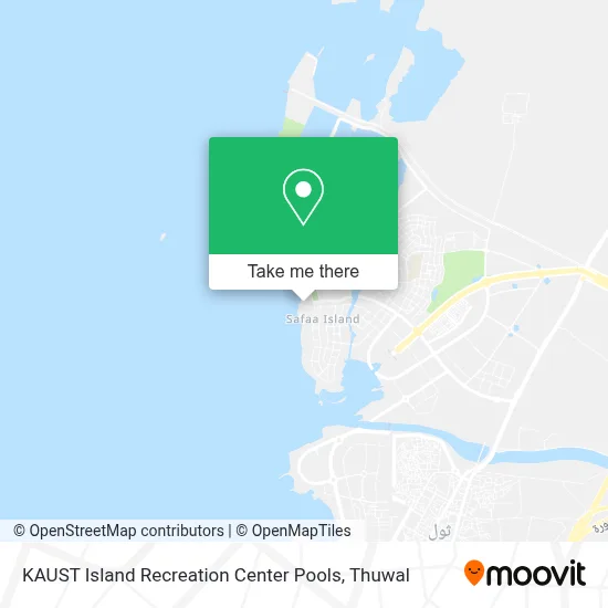 KAUST Island Recreation Center Pools map