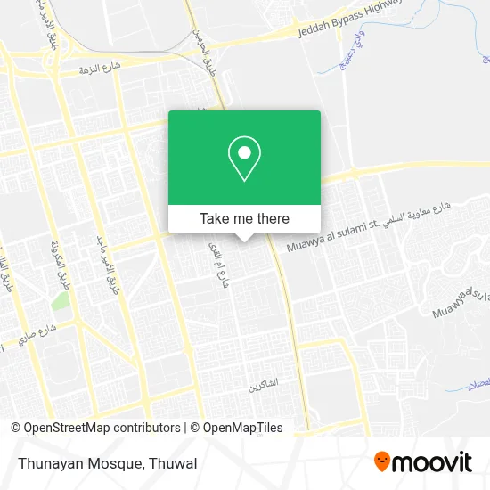 Thunayan Mosque map