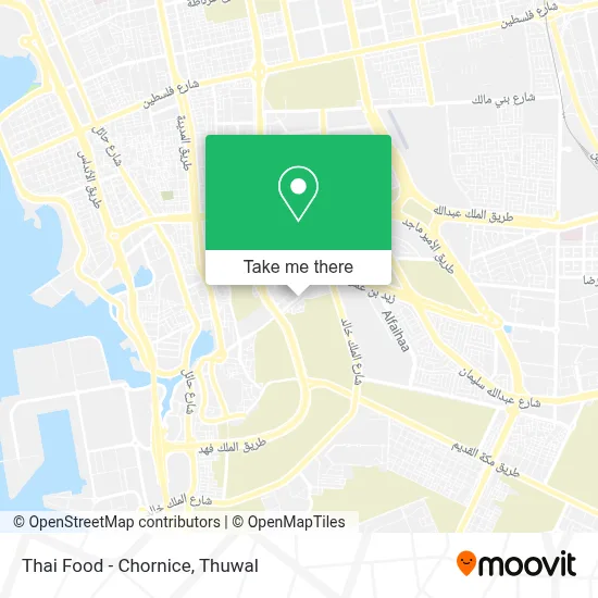Thai Food - Chornice map