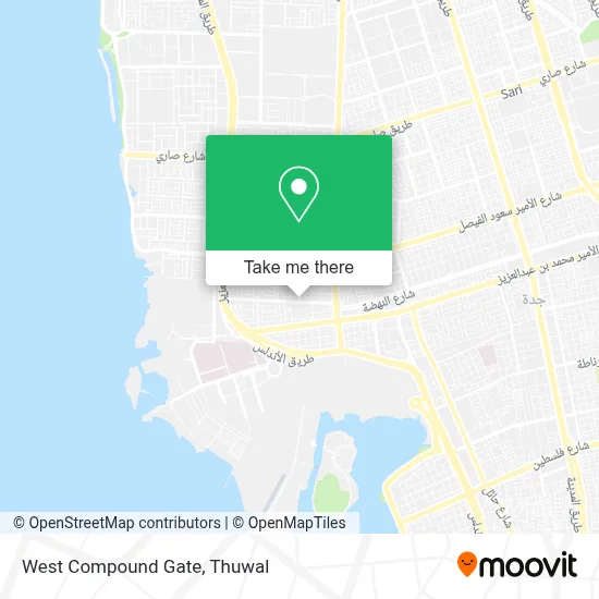 West Compound Gate map