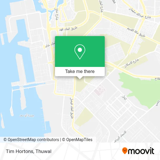 Tim Hortons map