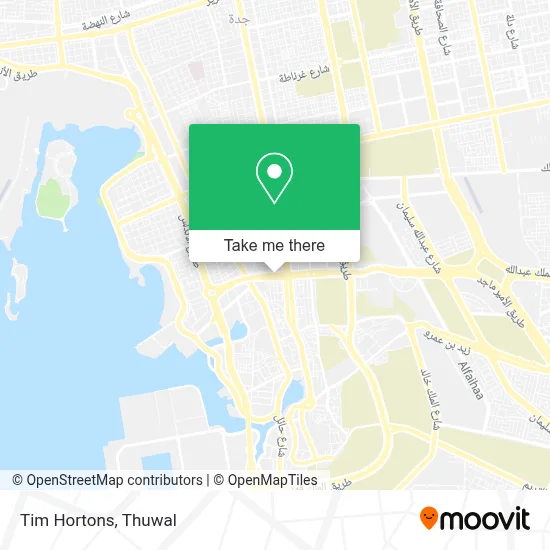 Tim Hortons map