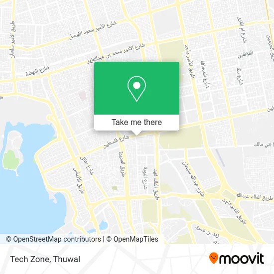 Tech Zone map