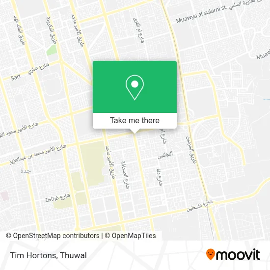 Tim Hortons map