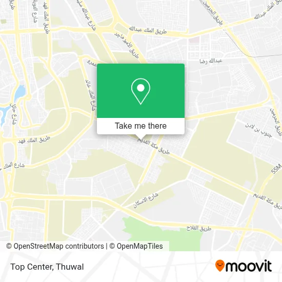 Top Center map