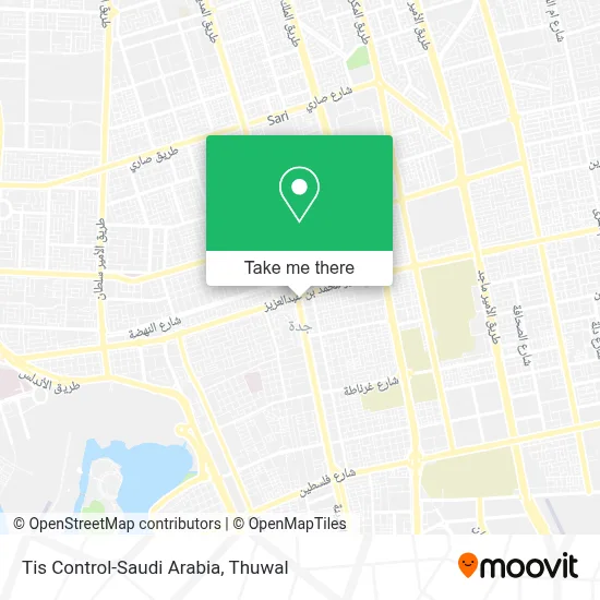 Tis Control-Saudi Arabia map
