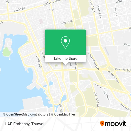 UAE Embassy map