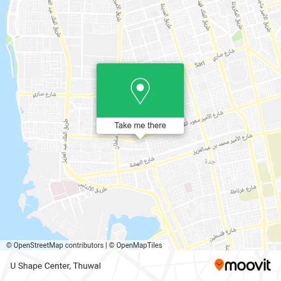 U Shape Center map