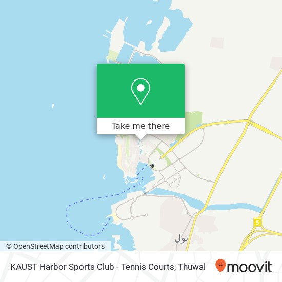 KAUST Harbor Sports Club - Tennis Courts map