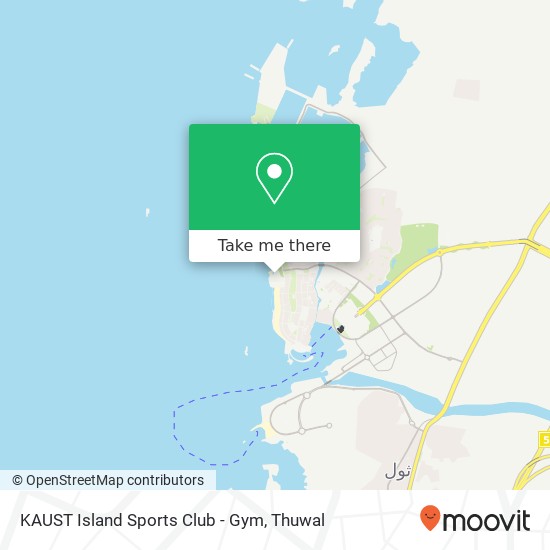 KAUST Island Sports Club - Gym map