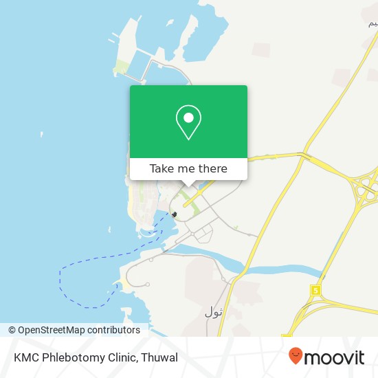 KMC Phlebotomy Clinic map