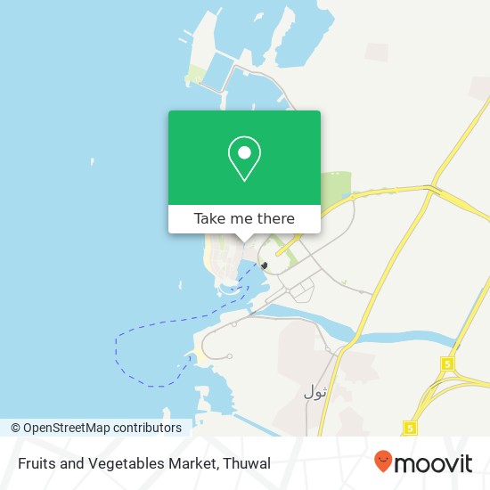 Fruits and Vegetables Market map